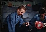 Image of postal mail delivery on ship Atlantic Ocean, 1947, second 25 stock footage video 65675071018