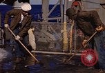 Image of penguins Antarctic Ocean, 1947, second 27 stock footage video 65675071021