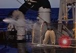 Image of penguins Antarctic Ocean, 1947, second 37 stock footage video 65675071021