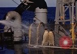 Image of penguins Antarctic Ocean, 1947, second 39 stock footage video 65675071021