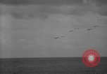 Image of formation of airplanes Pacific Ocean, 1945, second 9 stock footage video 65675071030