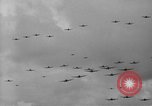 Image of formation of airplanes Pacific Ocean, 1945, second 38 stock footage video 65675071030