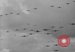 Image of formation of airplanes Pacific Ocean, 1945, second 39 stock footage video 65675071030