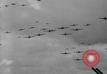 Image of formation of airplanes Pacific Ocean, 1945, second 40 stock footage video 65675071030