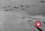 Image of formation of airplanes Pacific Ocean, 1945, second 41 stock footage video 65675071030