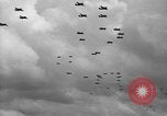 Image of formation of airplanes Pacific Ocean, 1945, second 52 stock footage video 65675071030
