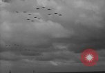 Image of formation of airplanes Pacific Ocean, 1945, second 56 stock footage video 65675071030