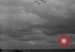 Image of formation of airplanes Pacific Ocean, 1945, second 59 stock footage video 65675071030