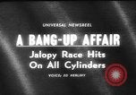 Image jalopies s'est écrasé à Derby de démolition Royaume-Uni, 1965, de la seconde 3 séquences d'archives historiques vidéo 65675071050