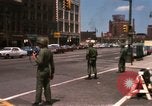 Image of United States soldiers on Guard duty in City Detroit Michigan USA, 1967, second 5 stock footage video 65675071096