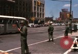 Image of United States soldiers on Guard duty in City Detroit Michigan USA, 1967, second 9 stock footage video 65675071096