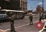 Image of United States soldiers on Guard duty in City Detroit Michigan USA, 1967, second 10 stock footage video 65675071096