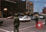 Image of United States soldiers on Guard duty in City Detroit Michigan USA, 1967, second 14 stock footage video 65675071096