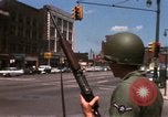 Image of United States soldiers on Guard duty in City Detroit Michigan USA, 1967, second 25 stock footage video 65675071096