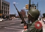 Image of United States soldiers on Guard duty in City Detroit Michigan USA, 1967, second 29 stock footage video 65675071096