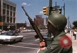 Image of United States soldiers on Guard duty in City Detroit Michigan USA, 1967, second 30 stock footage video 65675071096