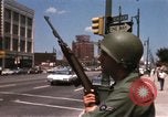 Image of United States soldiers on Guard duty in City Detroit Michigan USA, 1967, second 31 stock footage video 65675071096