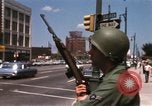 Image of United States soldiers on Guard duty in City Detroit Michigan USA, 1967, second 32 stock footage video 65675071096