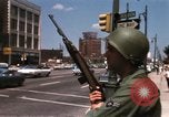 Image of United States soldiers on Guard duty in City Detroit Michigan USA, 1967, second 34 stock footage video 65675071096