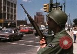 Image of United States soldiers on Guard duty in City Detroit Michigan USA, 1967, second 37 stock footage video 65675071096