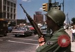 Image of United States soldiers on Guard duty in City Detroit Michigan USA, 1967, second 38 stock footage video 65675071096