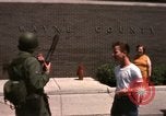 Image of United States soldiers on Guard duty in City Detroit Michigan USA, 1967, second 49 stock footage video 65675071096