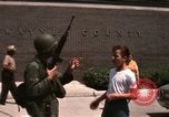 Image of United States soldiers on Guard duty in City Detroit Michigan USA, 1967, second 52 stock footage video 65675071096