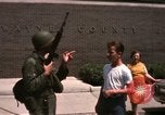 Image of United States soldiers on Guard duty in City Detroit Michigan USA, 1967, second 54 stock footage video 65675071096