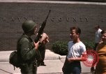 Image of United States soldiers on Guard duty in City Detroit Michigan USA, 1967, second 59 stock footage video 65675071096