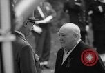 Image of Churchill and De Gaulle meeting Paris France, 1958, second 42 stock footage video 65675071114