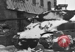 Image of US Soldiers examine damaged US M4 and German Panther tank Sterpigny Belgium, 1945, second 7 stock footage video 65675071156