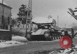 Image of US Soldiers examine damaged US M4 and German Panther tank Sterpigny Belgium, 1945, second 34 stock footage video 65675071156