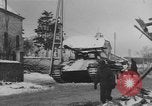 Image of US Soldiers examine damaged US M4 and German Panther tank Sterpigny Belgium, 1945, second 35 stock footage video 65675071156