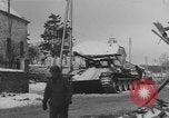 Image of US Soldiers examine damaged US M4 and German Panther tank Sterpigny Belgium, 1945, second 37 stock footage video 65675071156