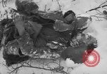 Image of Bodies of dead German soldiers in snow Ambleve Belgium, 1945, second 10 stock footage video 65675071159