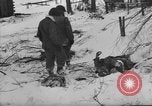 Image of Bodies of dead German soldiers in snow Ambleve Belgium, 1945, second 15 stock footage video 65675071159