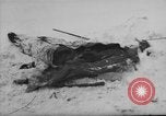 Image of Bodies of dead German soldiers in snow Ambleve Belgium, 1945, second 31 stock footage video 65675071159