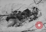 Image of Bodies of dead German soldiers in snow Ambleve Belgium, 1945, second 36 stock footage video 65675071159