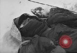 Image of Bodies of dead German soldiers in snow Ambleve Belgium, 1945, second 42 stock footage video 65675071159
