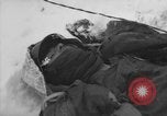 Image of Bodies of dead German soldiers in snow Ambleve Belgium, 1945, second 44 stock footage video 65675071159