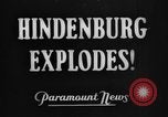 Image of Hindenburg crash New Jersey United States USA, 1937, second 3 stock footage video 65675071176