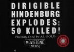 Immagine di Hindenburg crash New Jersey United States USA, 1937, secondo 9 filmato di repertorio 65675071177