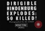 Immagine di Hindenburg crash New Jersey United States USA, 1937, secondo 10 filmato di repertorio 65675071177