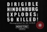Immagine di Hindenburg crash New Jersey United States USA, 1937, secondo 11 filmato di repertorio 65675071177