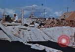 Image of Religious services at a bomb crater on Midway Island Pacific Ocean, 1942, second 12 stock footage video 65675071189