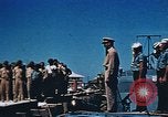 Image of Religious services at a bomb crater on Midway Island Pacific Ocean, 1942, second 20 stock footage video 65675071189