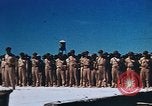 Image of Religious services at a bomb crater on Midway Island Pacific Ocean, 1942, second 23 stock footage video 65675071189