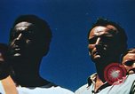 Image of Religious services at a bomb crater on Midway Island Pacific Ocean, 1942, second 37 stock footage video 65675071189