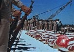 Image of Religious services at a bomb crater on Midway Island Pacific Ocean, 1942, second 42 stock footage video 65675071189