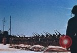 Image of Religious services at a bomb crater on Midway Island Pacific Ocean, 1942, second 43 stock footage video 65675071189